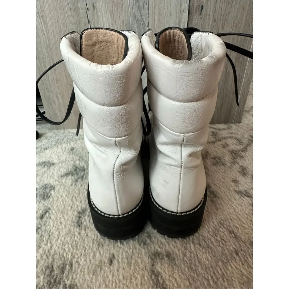 Stuart Weitzman Lexy Combat Boots Sz 5.5